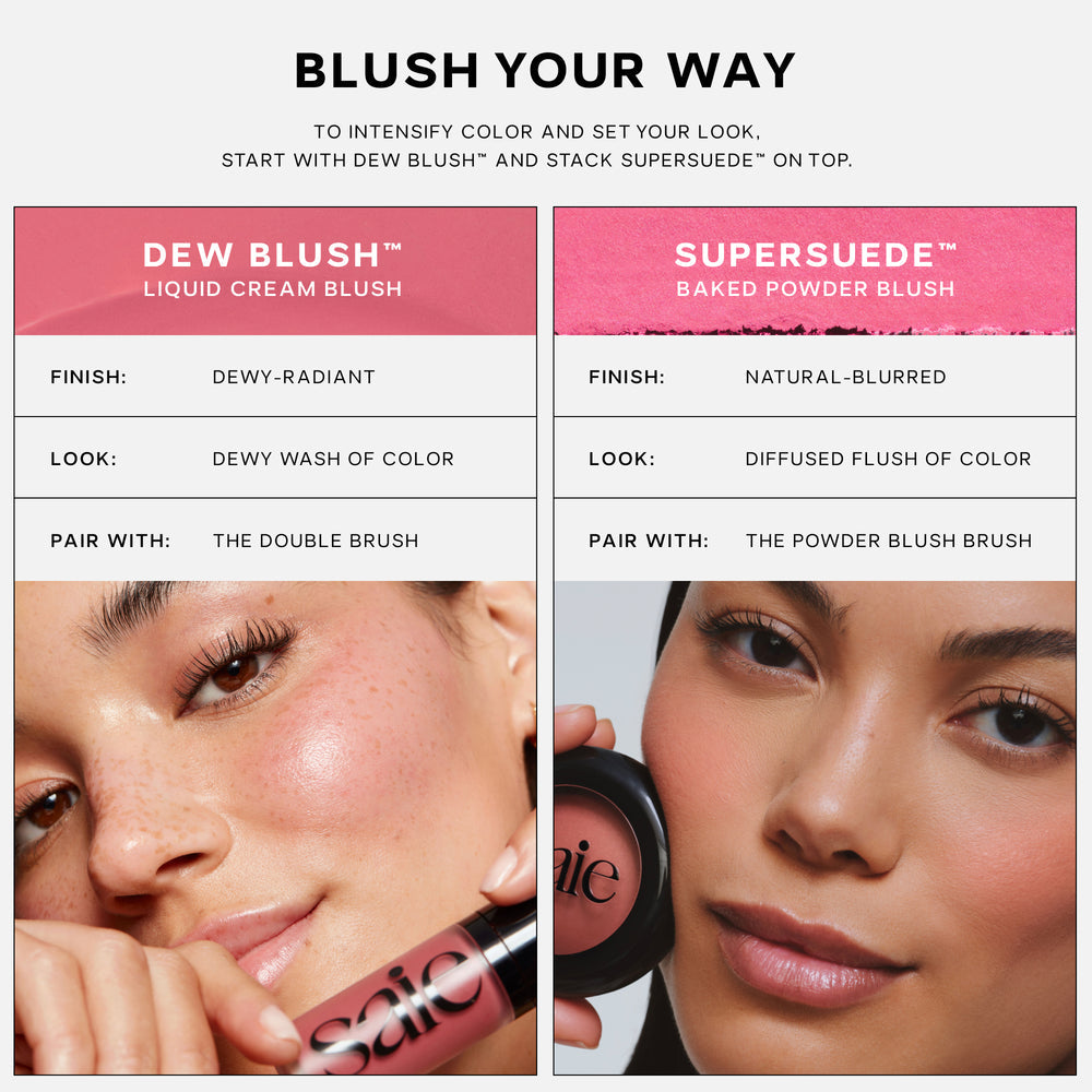 SAIE SUPERSUEDE™ BAKED POWDER BLUSH - STELLA
bright coral