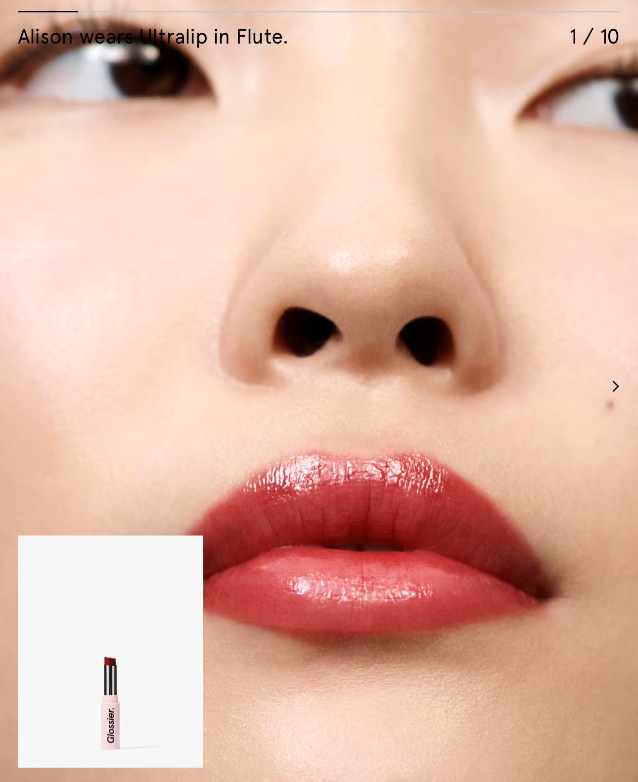 Glossier Ultralip lipstick