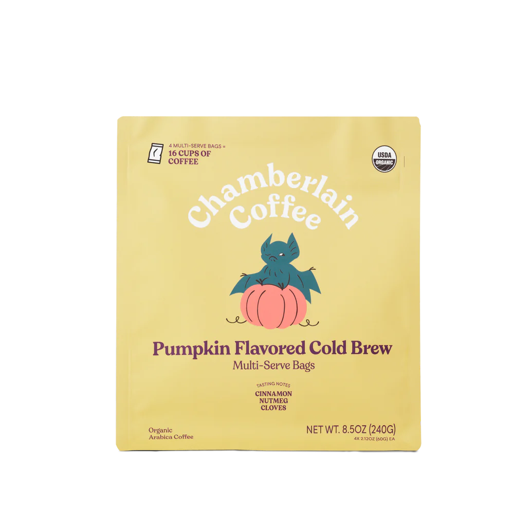chamberlain coffee pumpkin spice xl cold brew bag