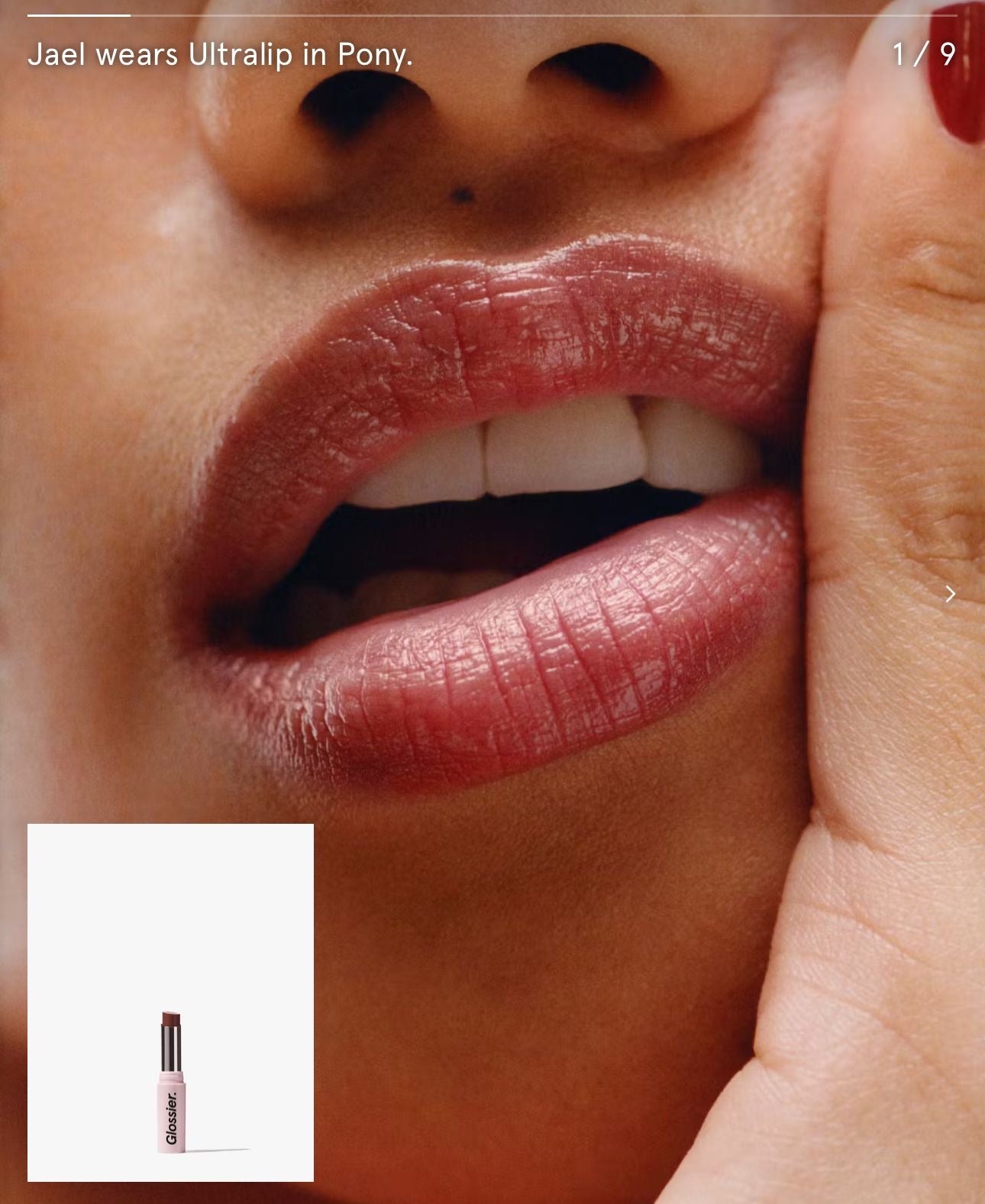 Glossier Ultralip lipstick