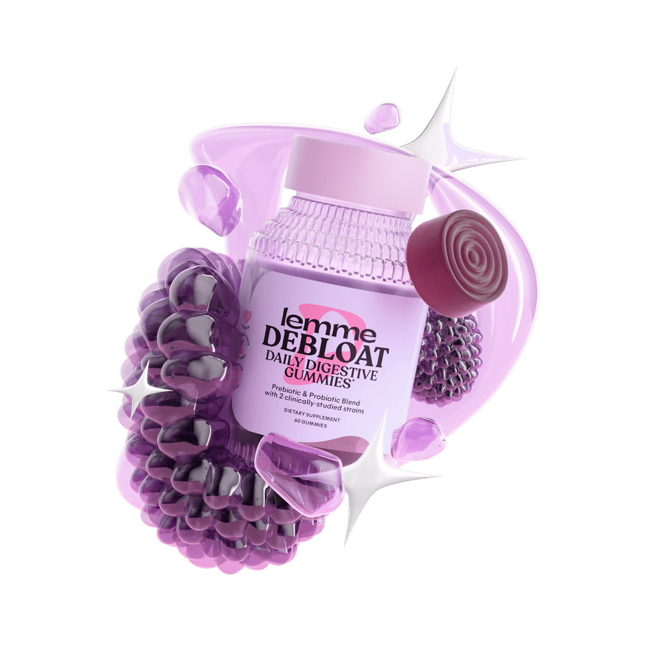 LEMME DEBLOAT GUMMIES
Daily Digestive Gummies