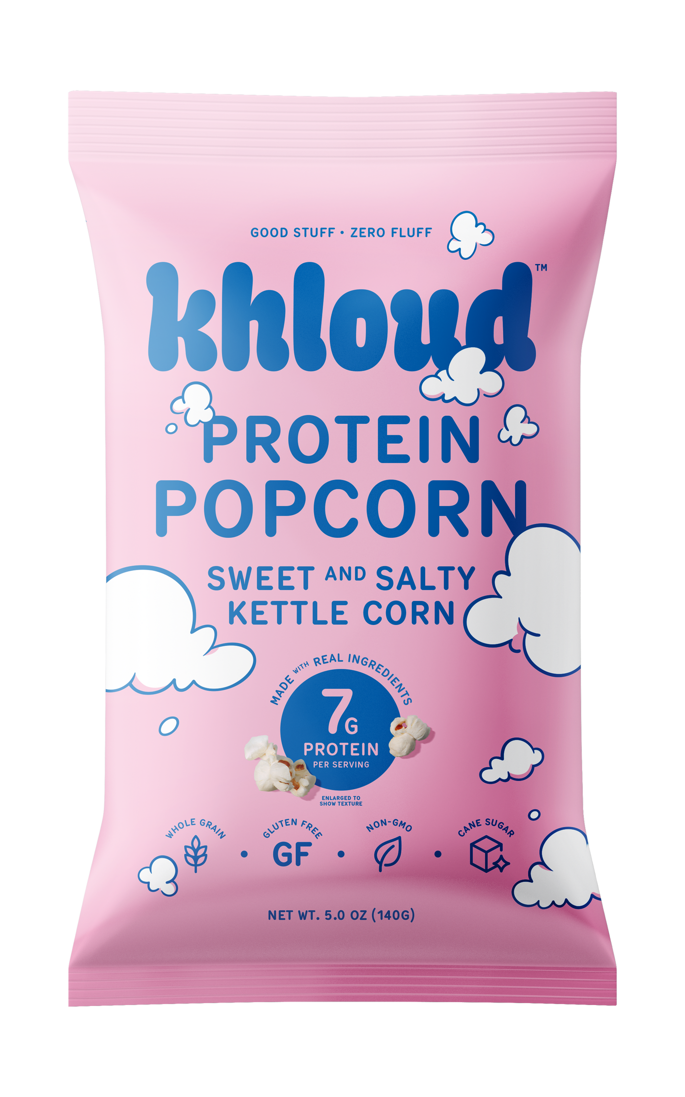 KHLOUD FOOD SWEET AND SALTY KETTLE CORN
PROTEIN POPCORN