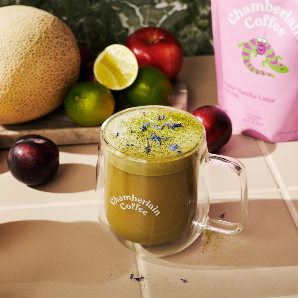 Chamberlain Coffee lavender matcha latte