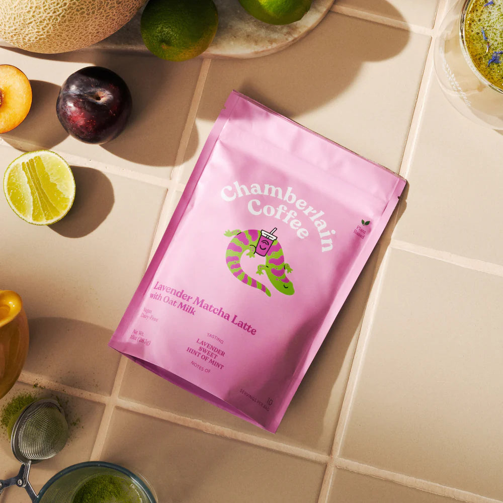Chamberlain Coffee lavender matcha latte