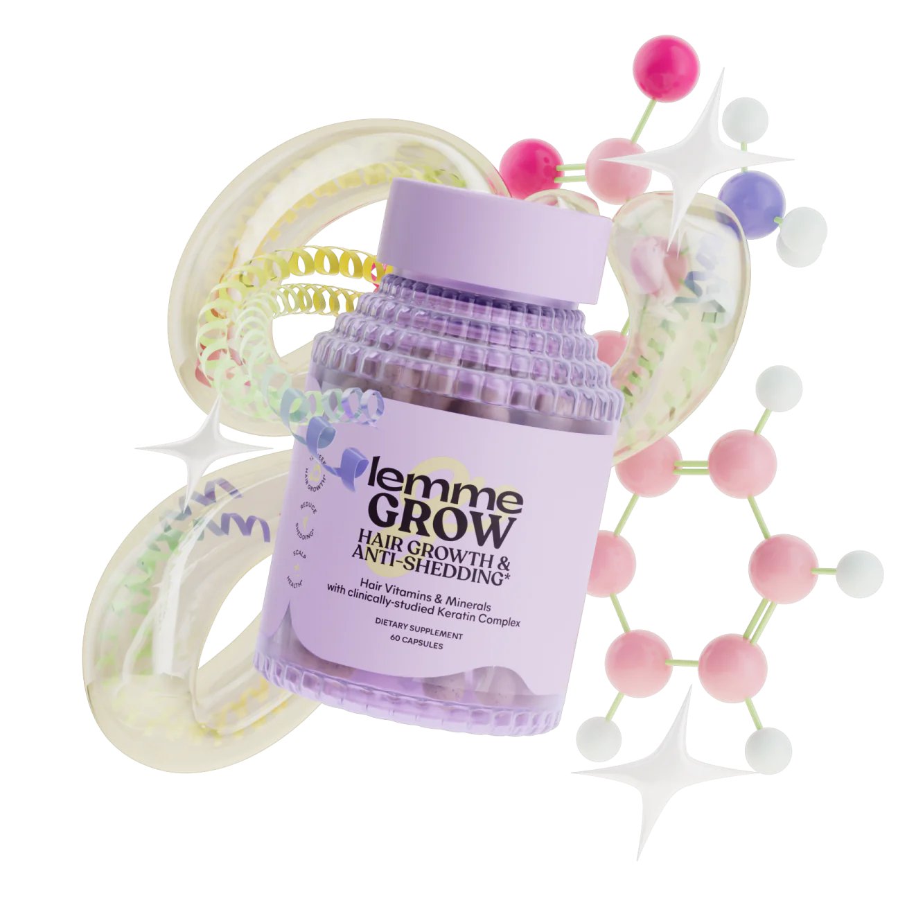 LEMME GROW CAPSULES
Hair Growth & Anti-Shedding (Biotin-Free)
