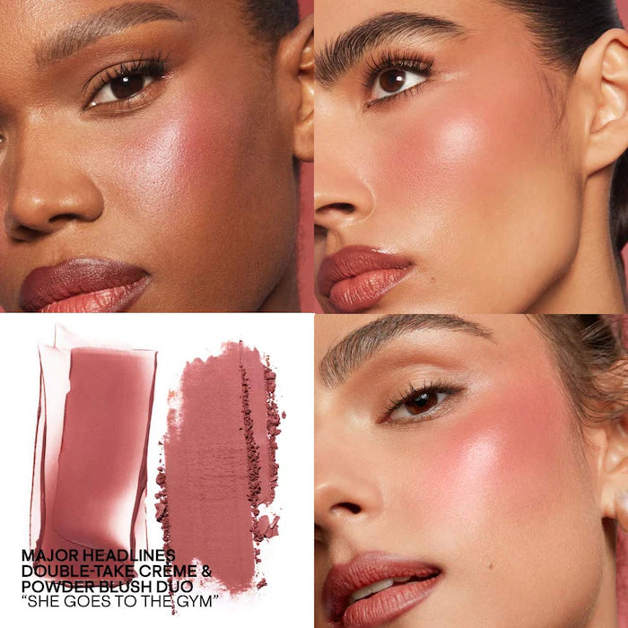 PATRICK TA Major Headlines Double-Take Crème and Powder Blush Duo - She Goes To The Gym - cool mauve rose