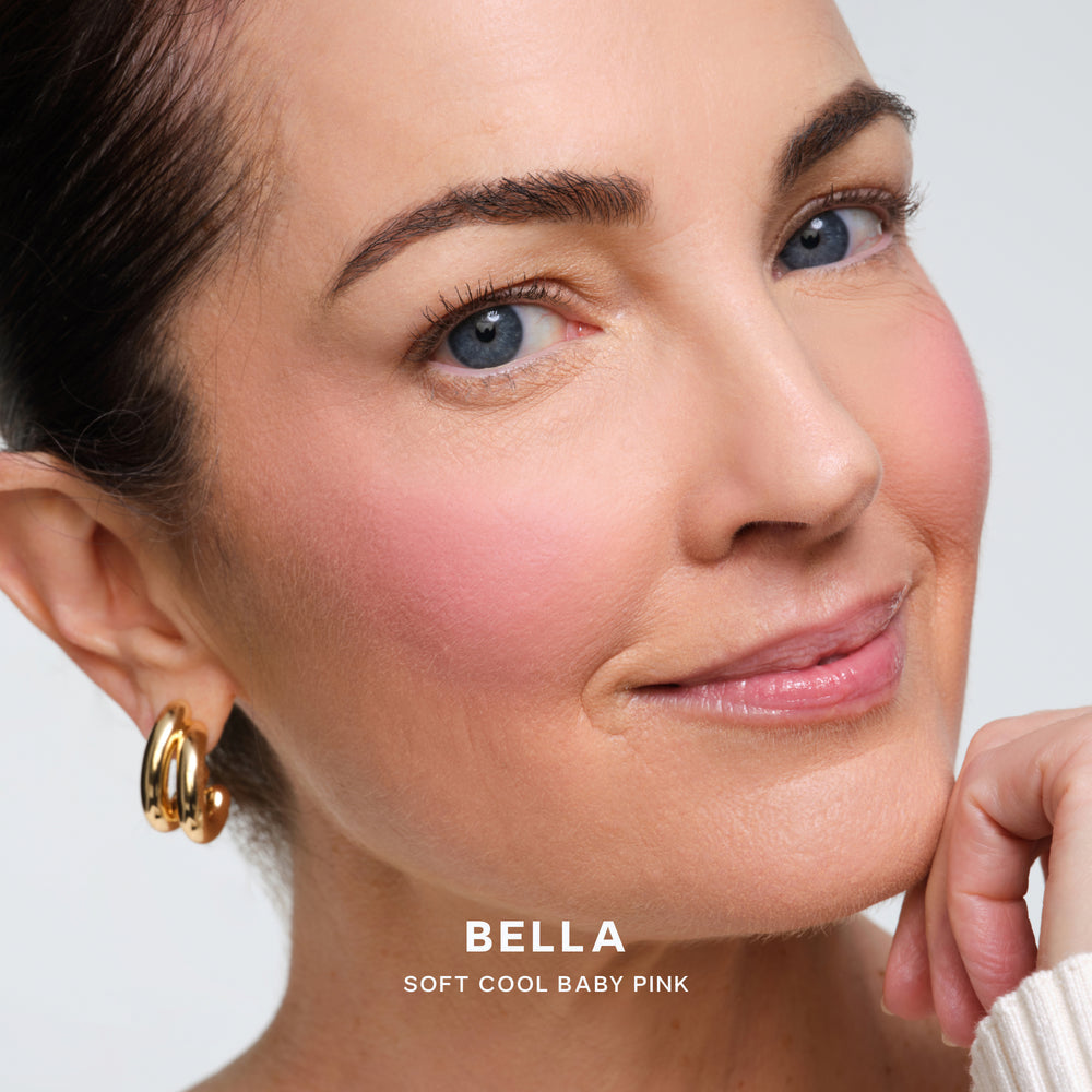 SAIE SUPERSUEDE™ BAKED POWDER BLUSH - BELLA
soft cool baby pink