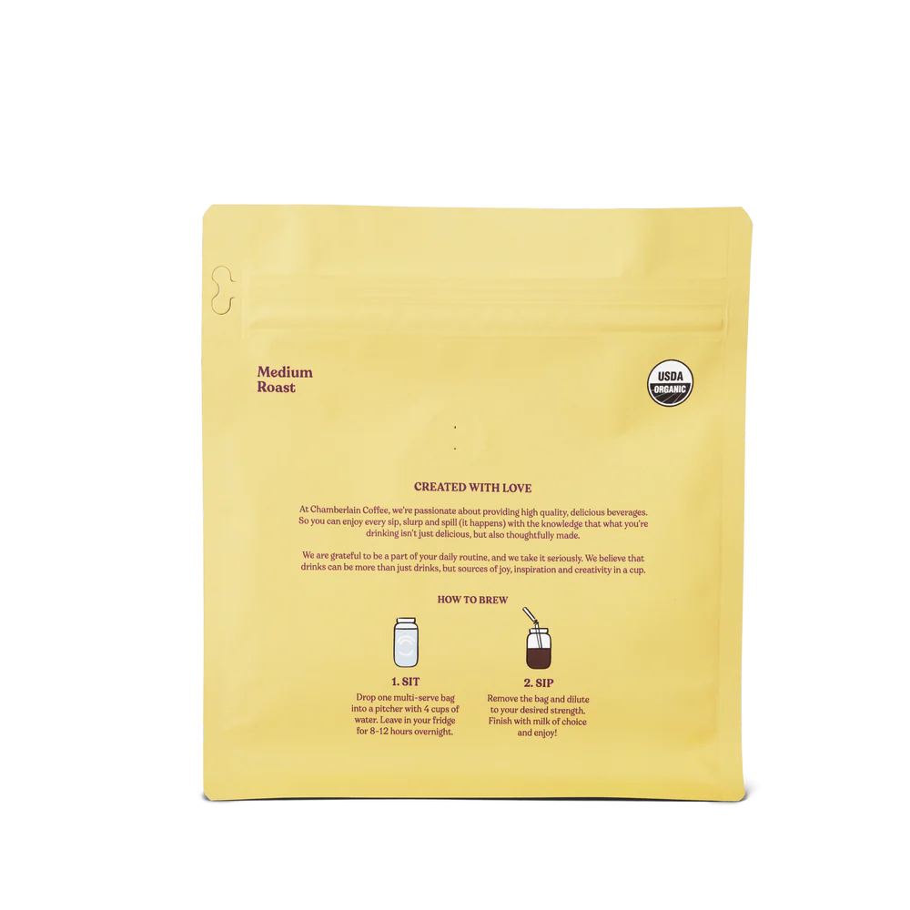 chamberlain coffee pumpkin spice xl cold brew bag