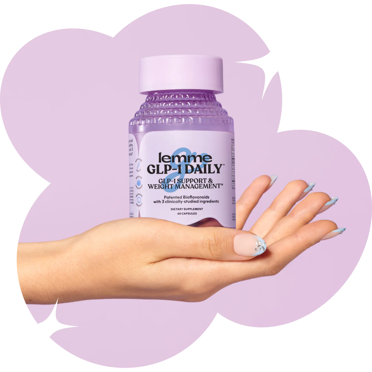 LEMME GLP-1 DAILY™ CAPSULES
GLP-1 Support, Appetite & Weight Management Supplement*