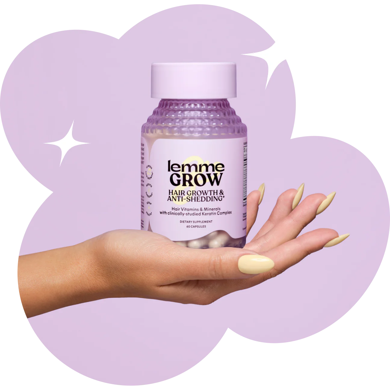 LEMME GROW CAPSULES
Hair Growth & Anti-Shedding (Biotin-Free)