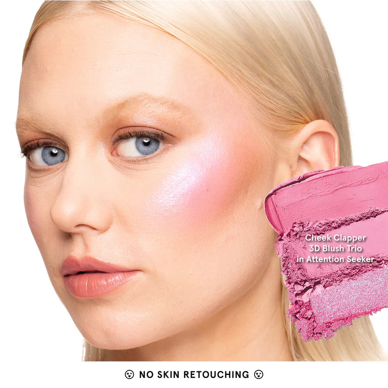 ONE SIZE CHEEK CLAPPER
3D BLUSH TRIO PALETTE: Attention Seeker