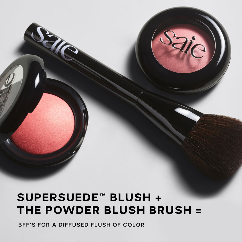 SAIE SUPERSUEDE™ BAKED POWDER BLUSH - STELLA
bright coral