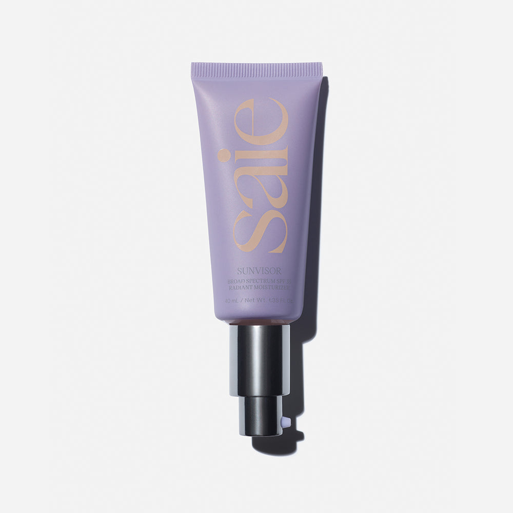SAIE SUNVISOR
YOUR SERUM, OIL, MOISTURIZER, AND SPF 35 SUNSCREEN ALL IN ONE