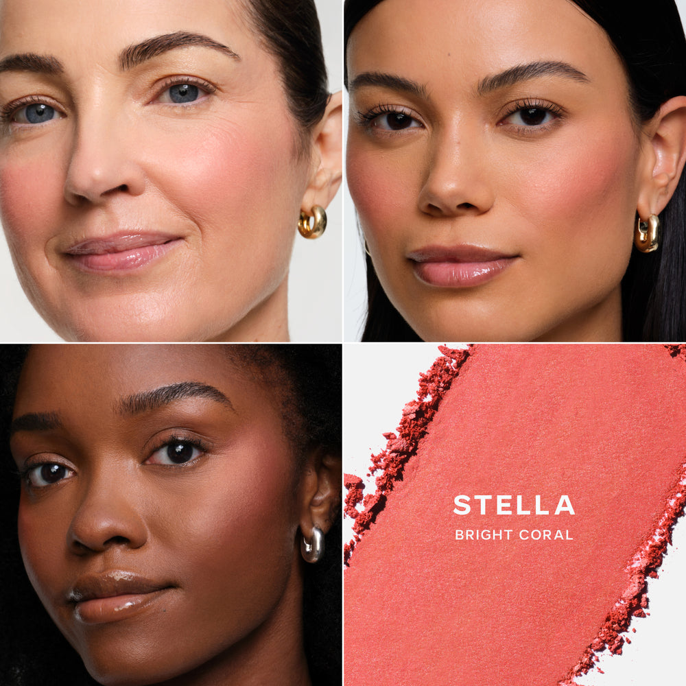 SAIE SUPERSUEDE™ BAKED POWDER BLUSH - STELLA
bright coral