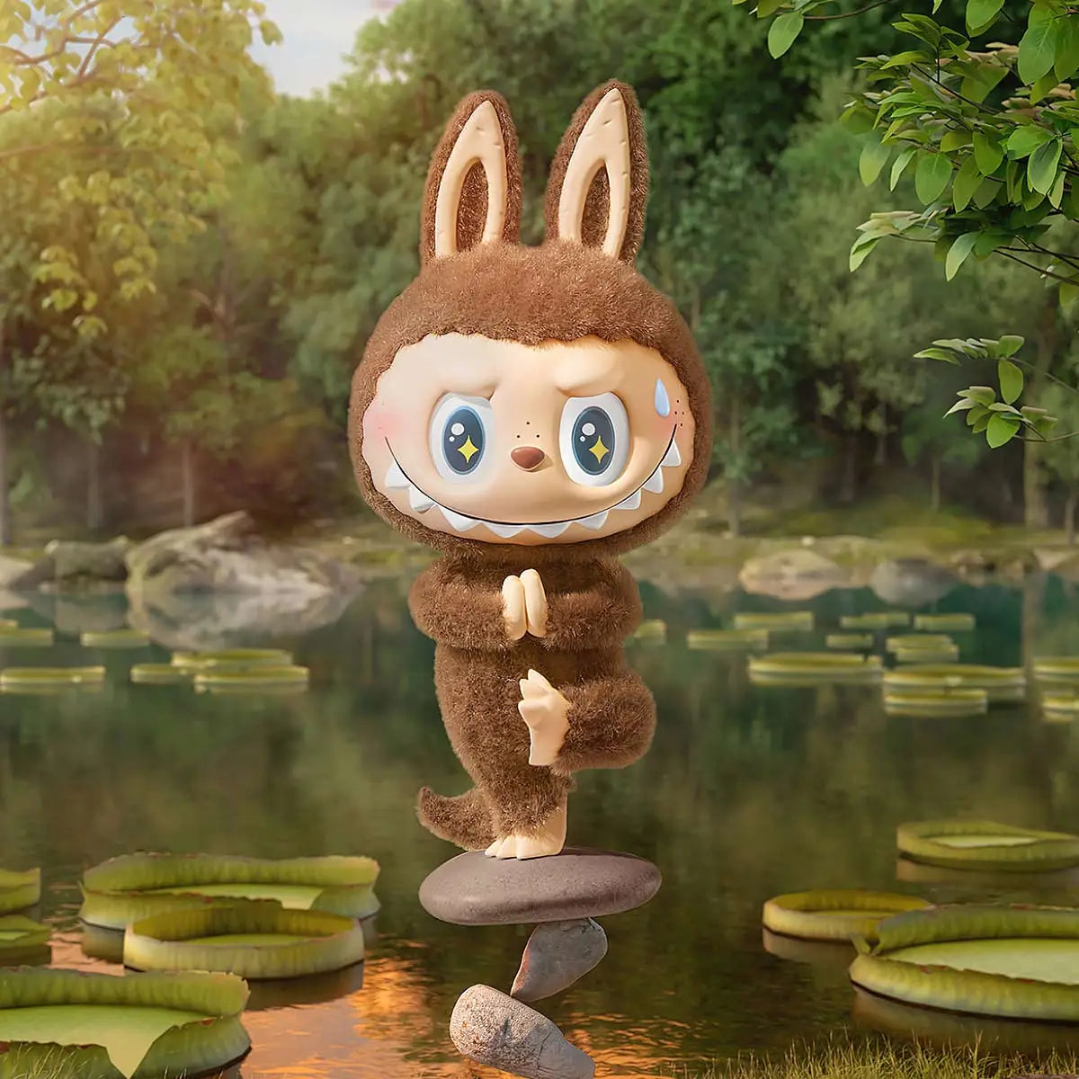 Labubu THE MONSTERS Lazy Yoga Series Figures (1 box)