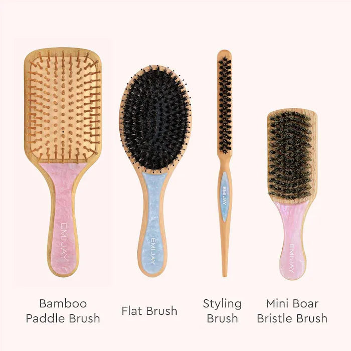 Emi Jay
Mini Boar Bristle Smoothing Hair Brush in Pink Sugar