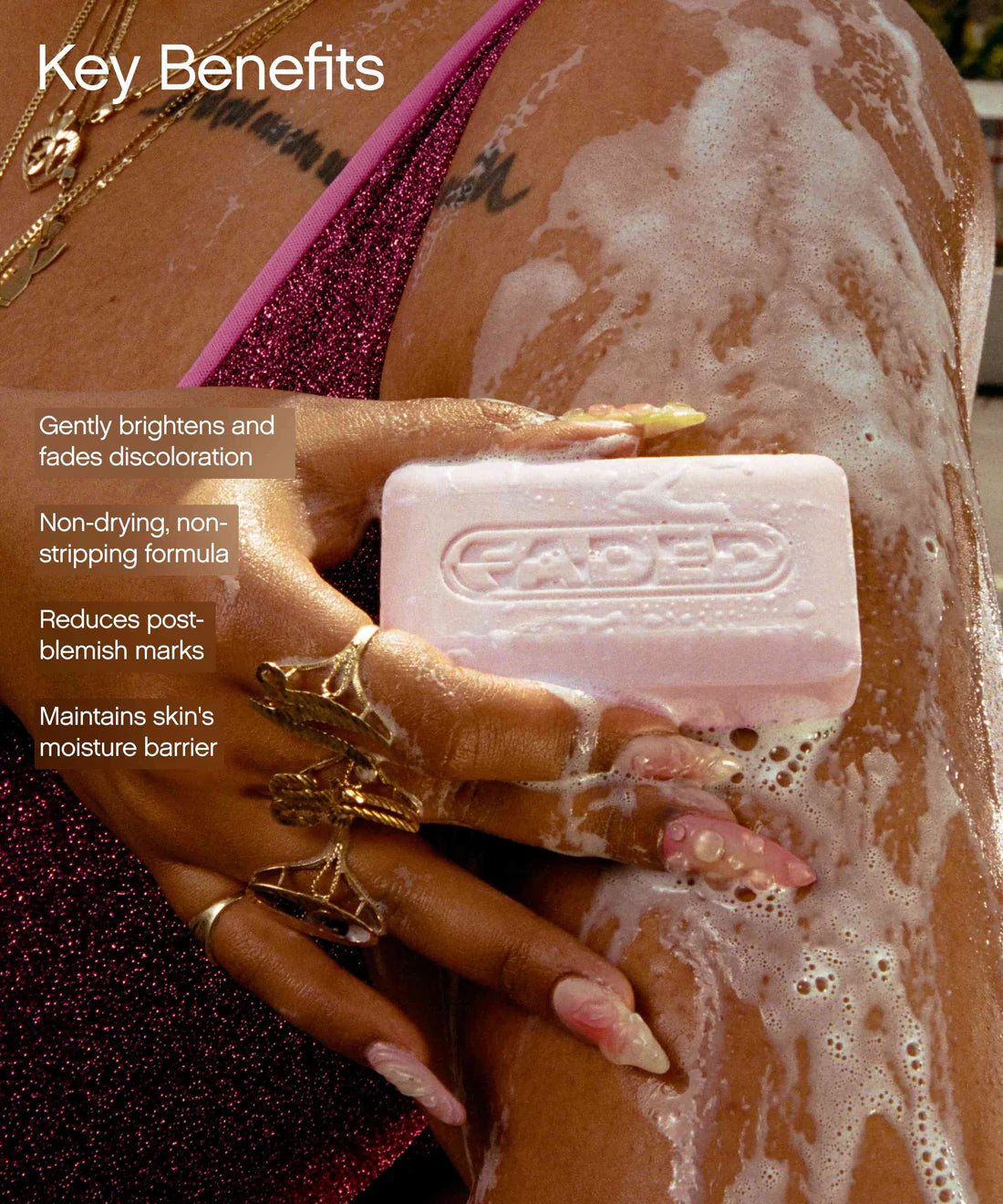 Topicals Faded Brightening Cleansing Bar (2 Pack)
For Dark Spots + Discoloration