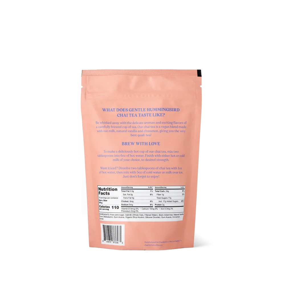 chamberlain chai oat milk latte powder