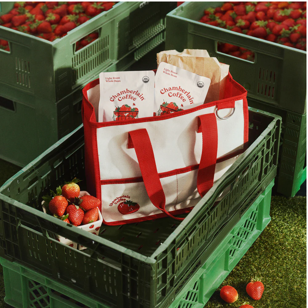 chamberlain strawberry tote