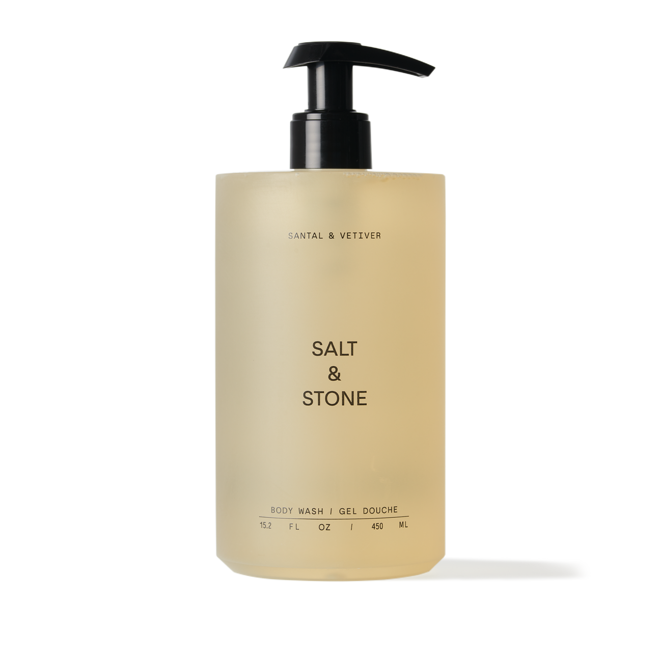 SALT AND STONE SANTAL & VETIVER BODY WASH
15.2 FL OZ / 450 ML