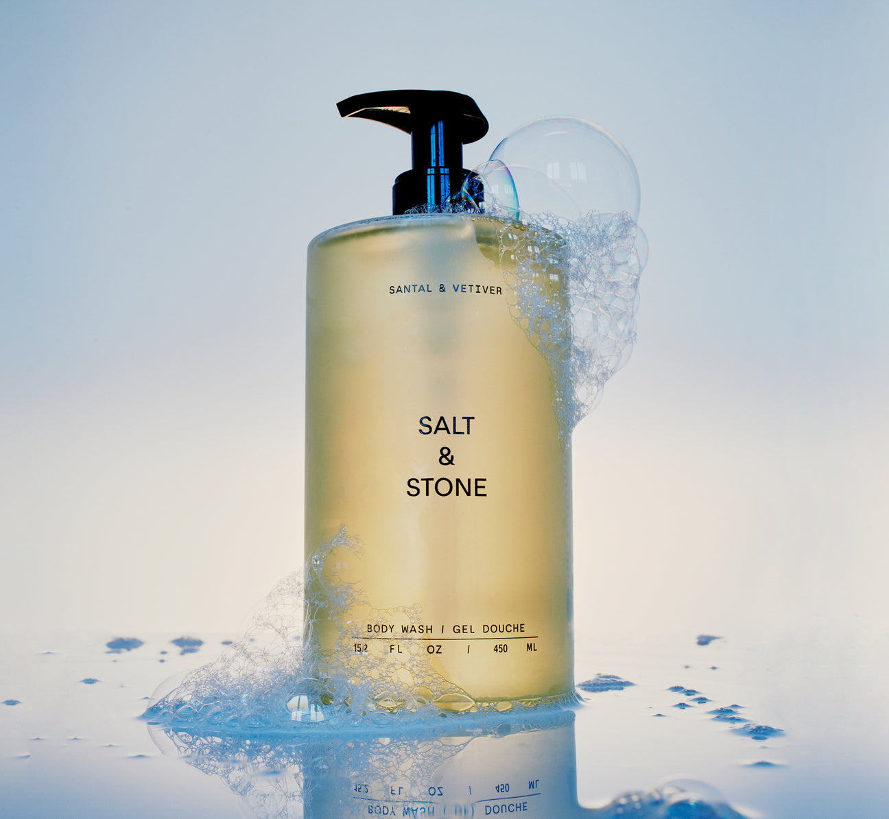 SALT AND STONE SANTAL & VETIVER BODY WASH
15.2 FL OZ / 450 ML