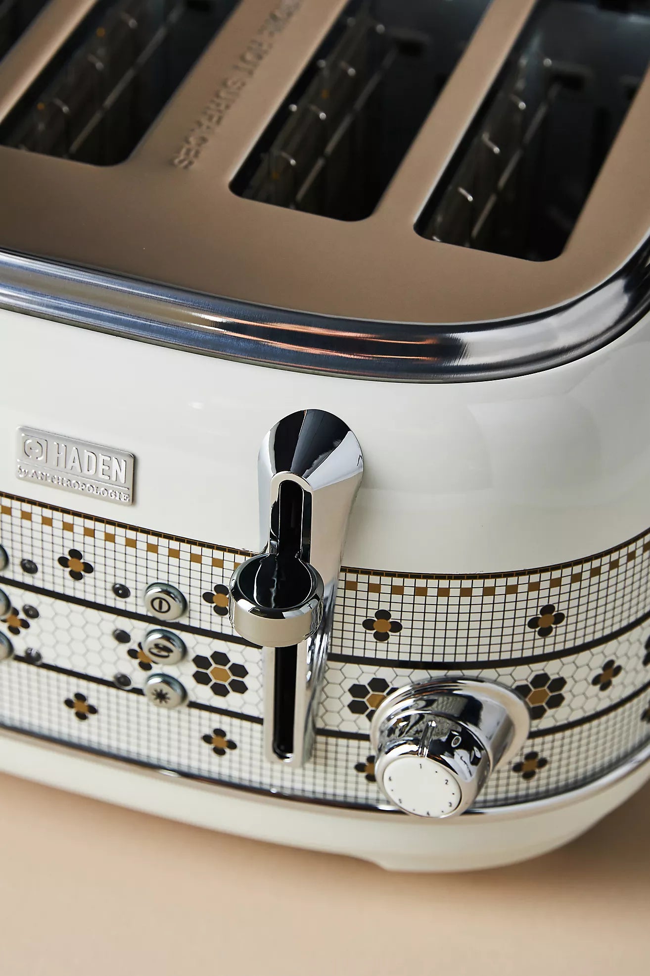 The BTS x Haden Four-Slice Toaster in BLACK & WHITE