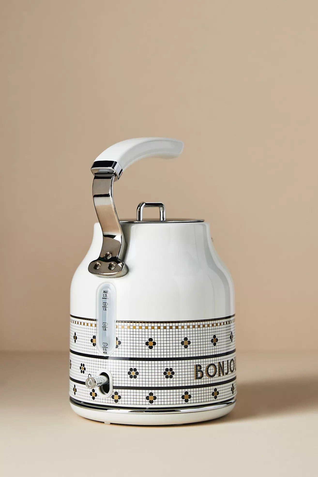 The BTS x Haden 1.7 Liter Electric Kettle in BLACK AND WHITE