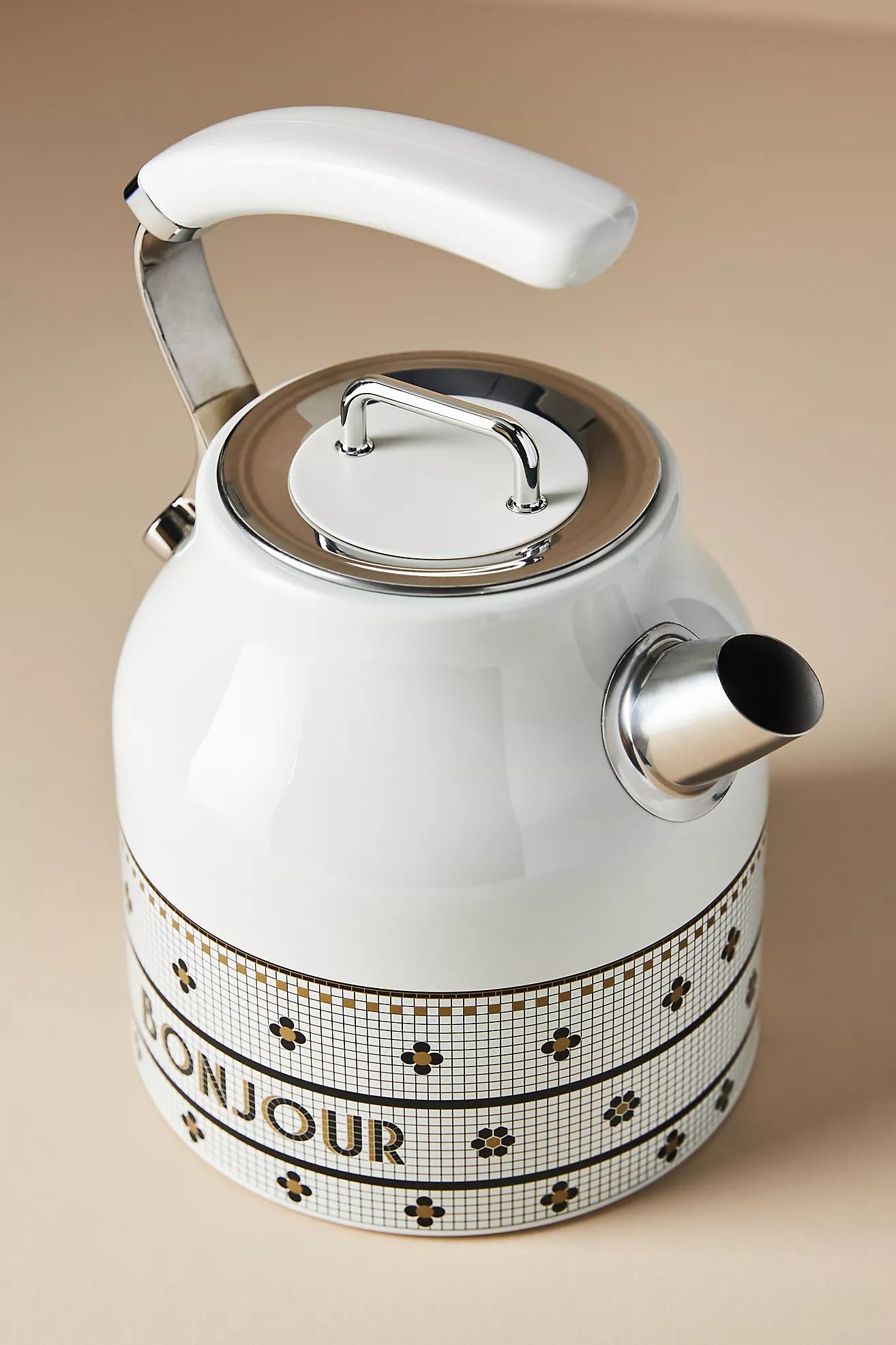 The BTS x Haden 1.7 Liter Electric Kettle in BLACK AND WHITE
