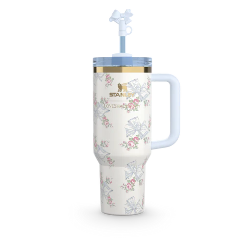 The Stanley X LoveShackFancy Holiday Quencher
40 OZ | Rosa Beaux Blue