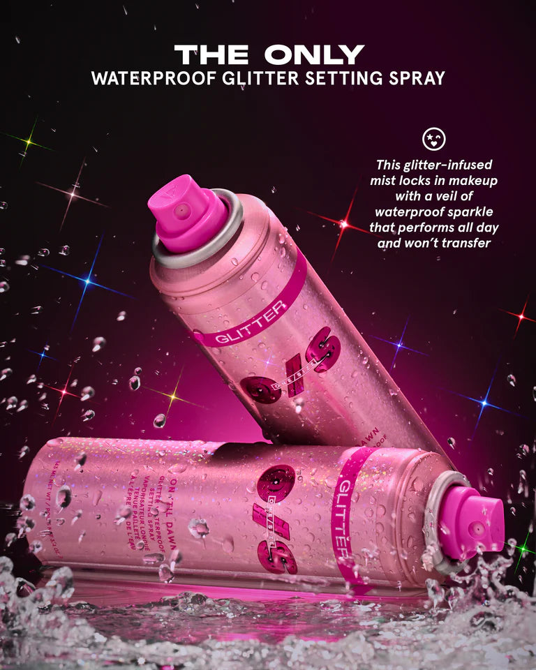 ONE SIZE ON 'TIL DAWN
GLITTER WATERPROOF SETTING SPRAY