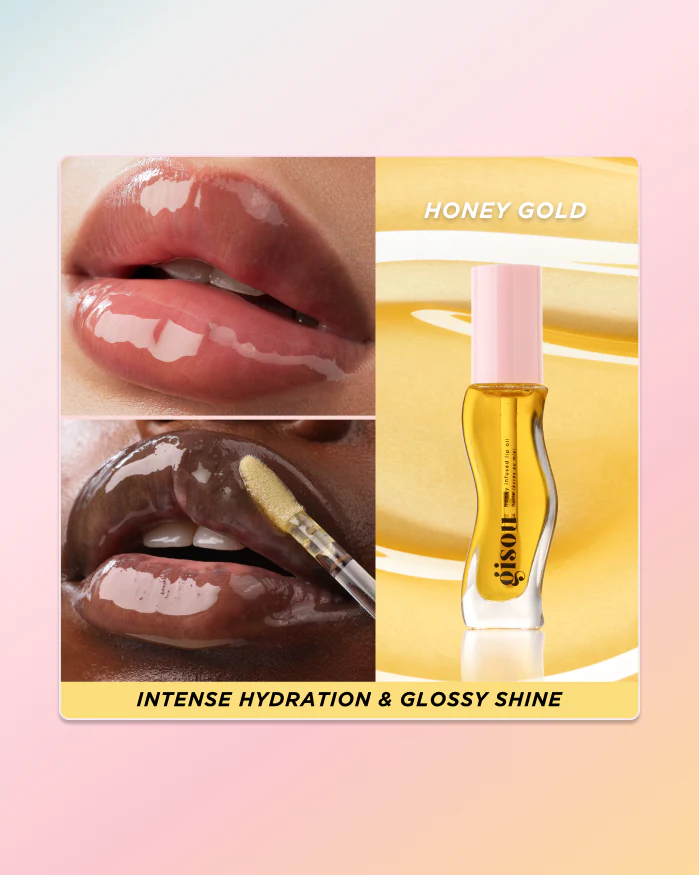 Gisou lip oil in Honey Gold