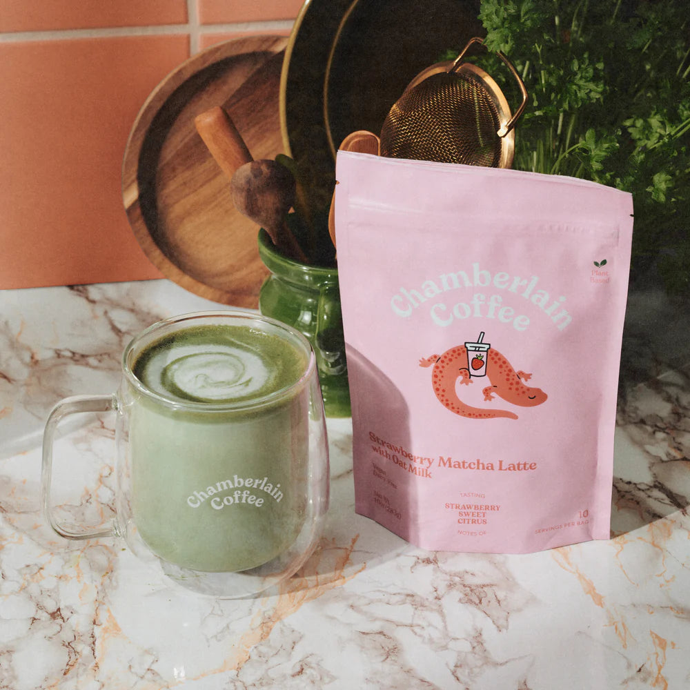 Chamberlain Coffee strawberry matcha latte