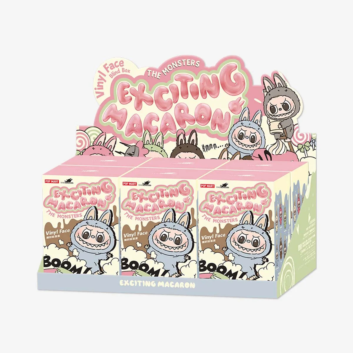 Labubu The Monsters Exciting Macaron Series Plush Pendant (1x each) Blind Box