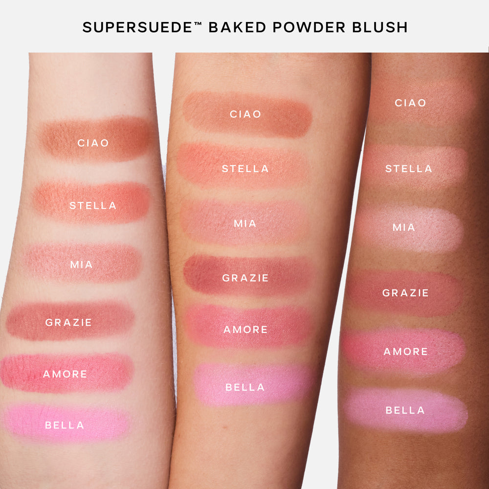 SAIE SUPERSUEDE™ BAKED POWDER BLUSH - AMORE
bright fuchsia