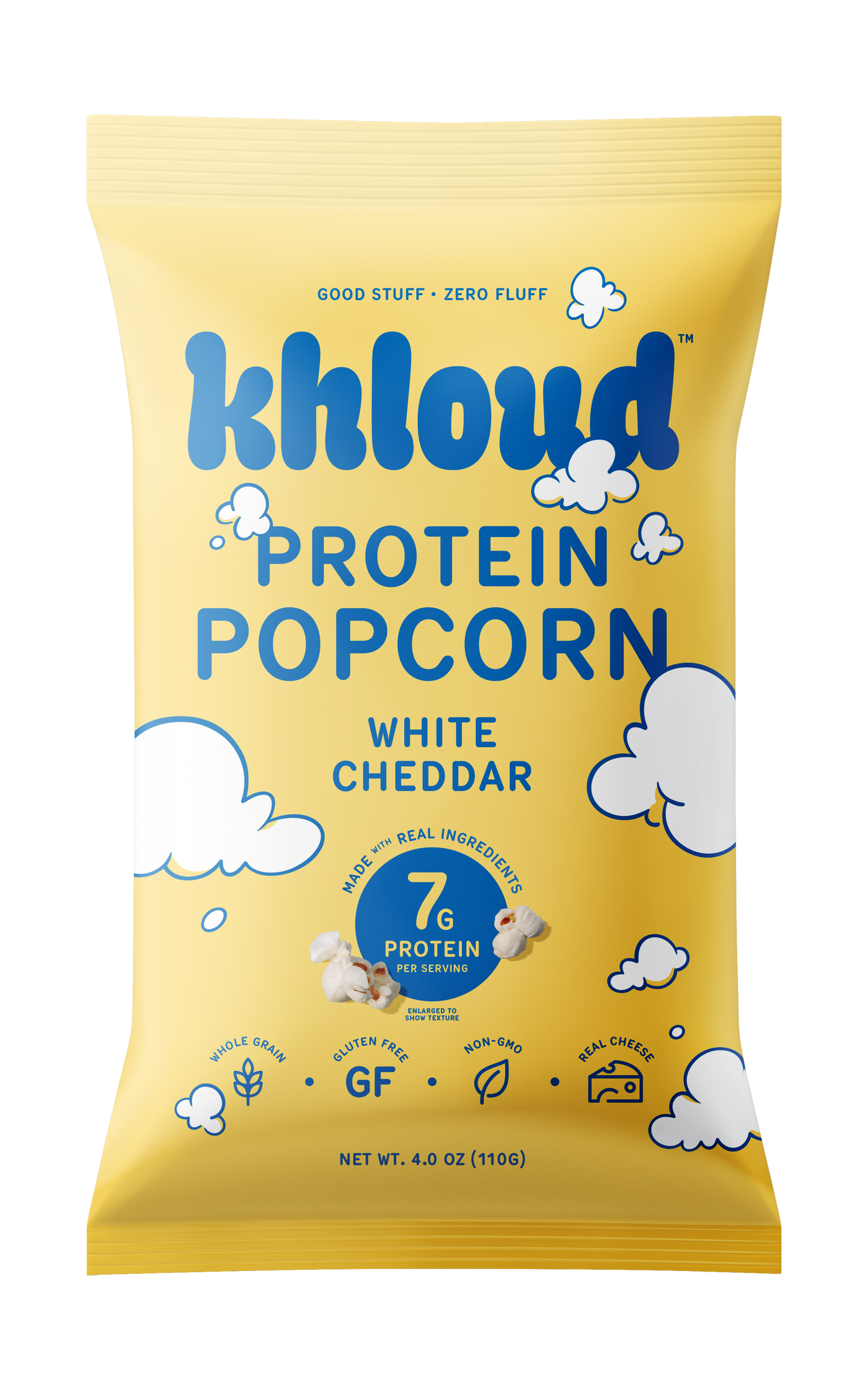 KHLOUD FOOD WHITE CHEDDAR
PROTEIN POPCORN
