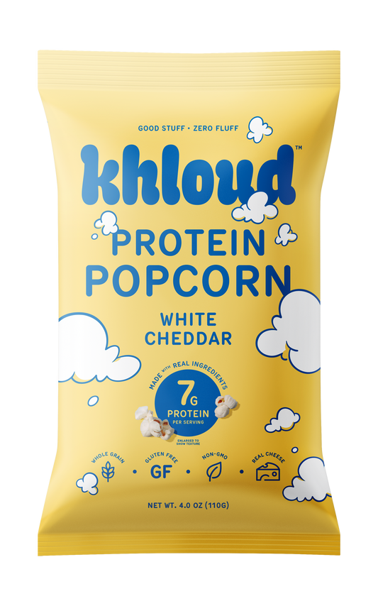 KHLOUD FOOD WHITE CHEDDAR
PROTEIN POPCORN