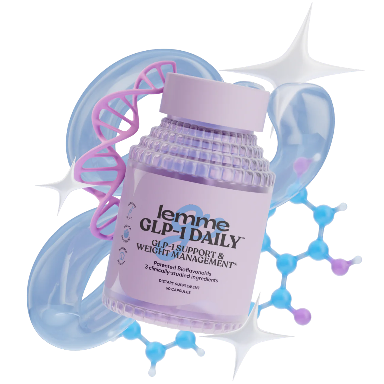 LEMME GLP-1 DAILY™ CAPSULES
GLP-1 Support, Appetite & Weight Management Supplement*