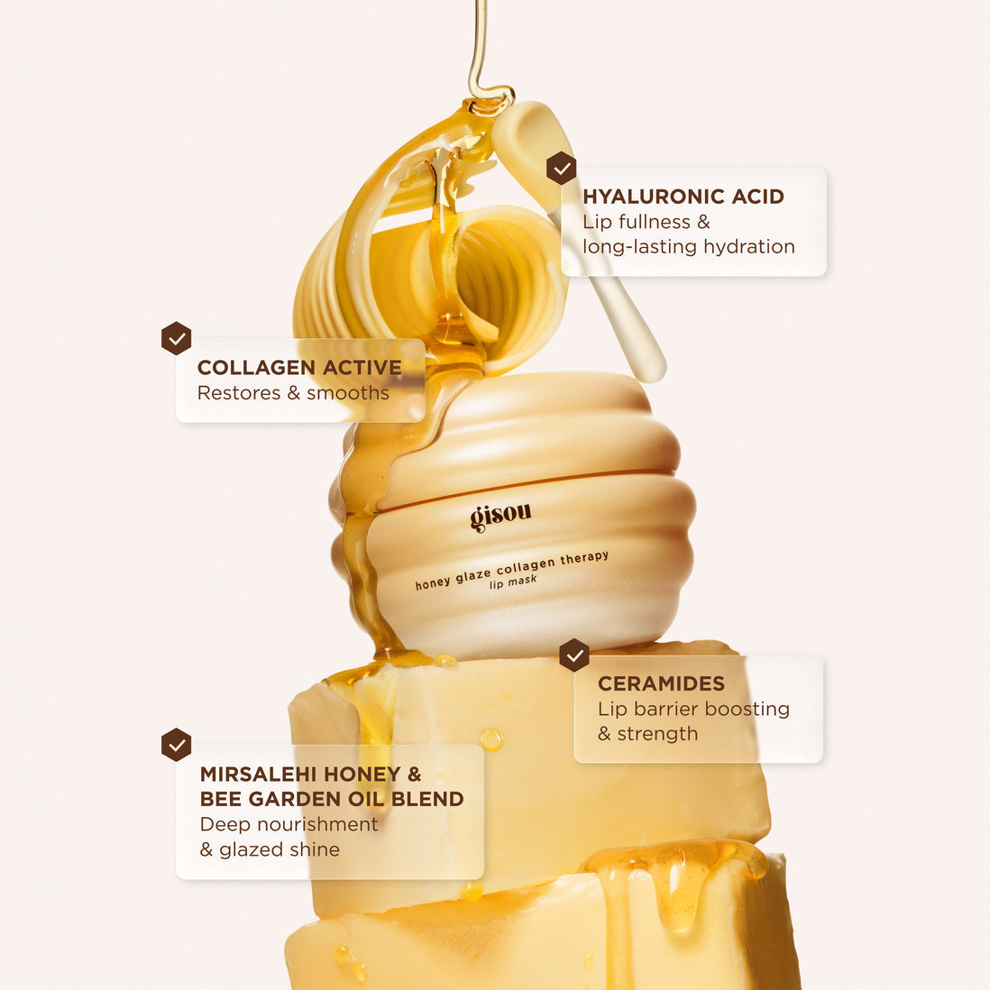 GISOU HONEY GLAZE COLLAGEN THERAPY LIP MASK