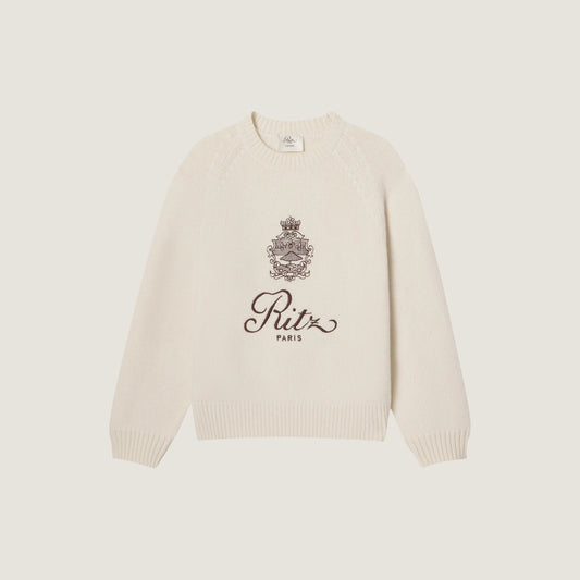 Ritz Unisex cashmere raglan sweater - cream - Ritz Paris x FRAME