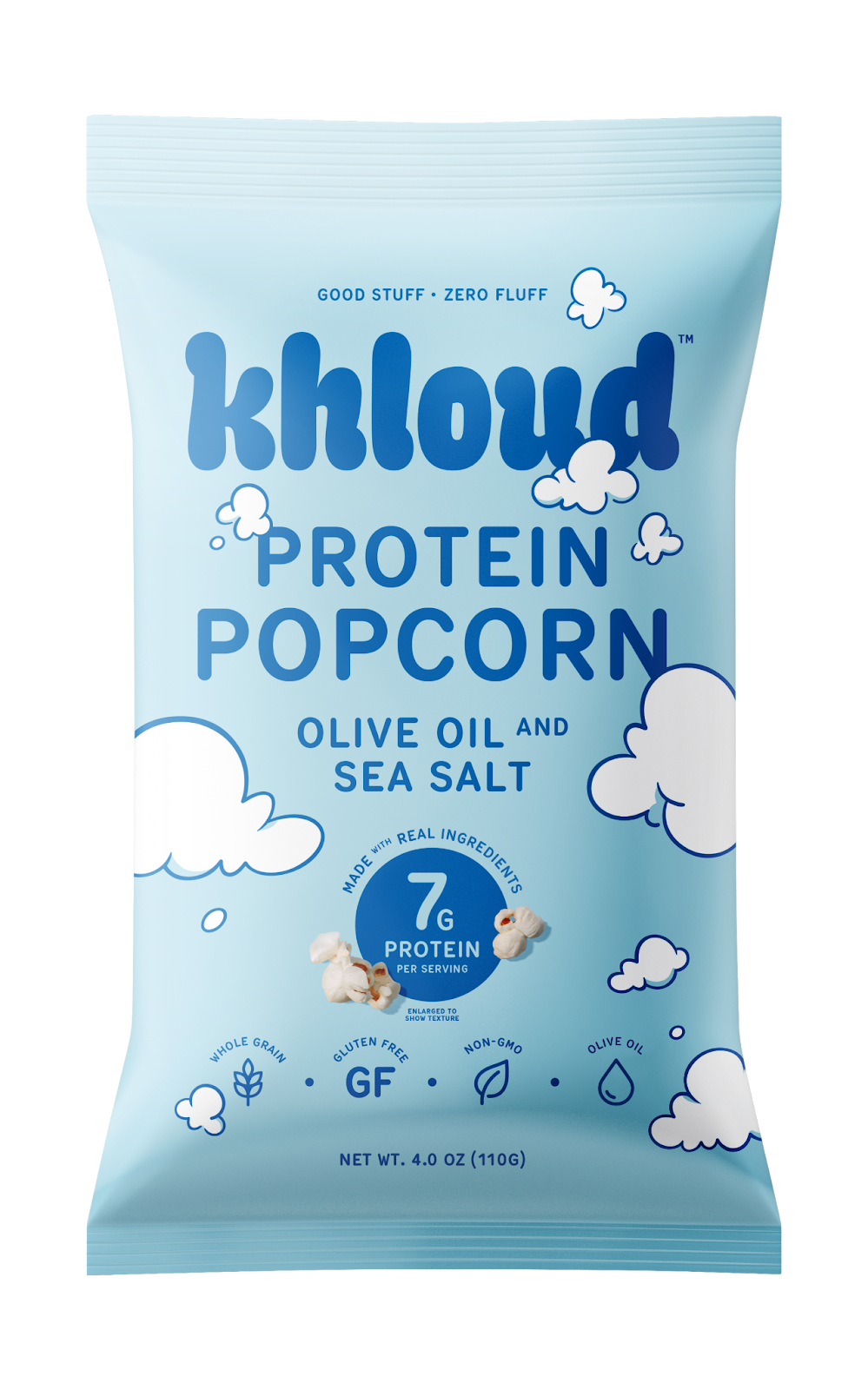 KHLOUD FOOD OLIVE OIL AND SEA SALT
PROTEIN POPCORN