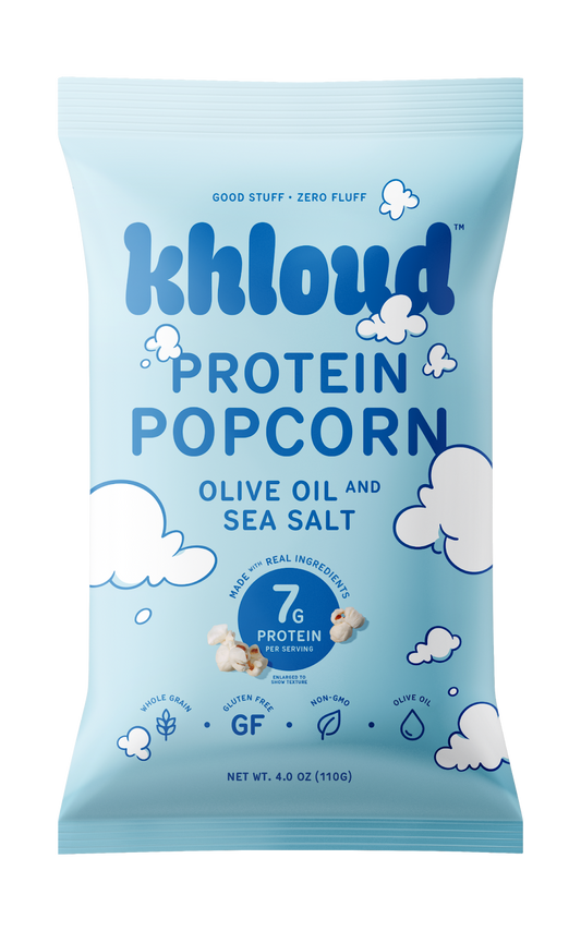KHLOUD FOOD OLIVE OIL AND SEA SALT
PROTEIN POPCORN