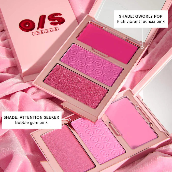 ONE SIZE CHEEK CLAPPER
3D BLUSH TRIO PALETTE: Gworly Pop