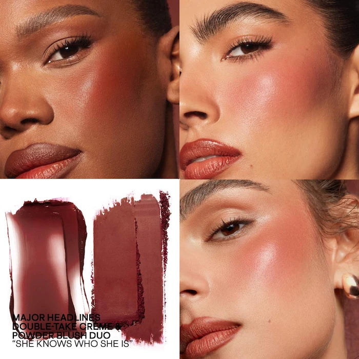PATRICK TA
Major Headlines Double-Take Crème & Powder Blush Duo - She Knows Who She Is - terracotta
