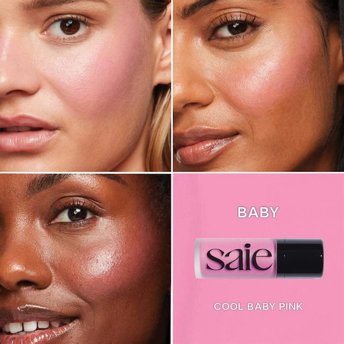 Saie Liquid Blush in Baby - cool baby pink