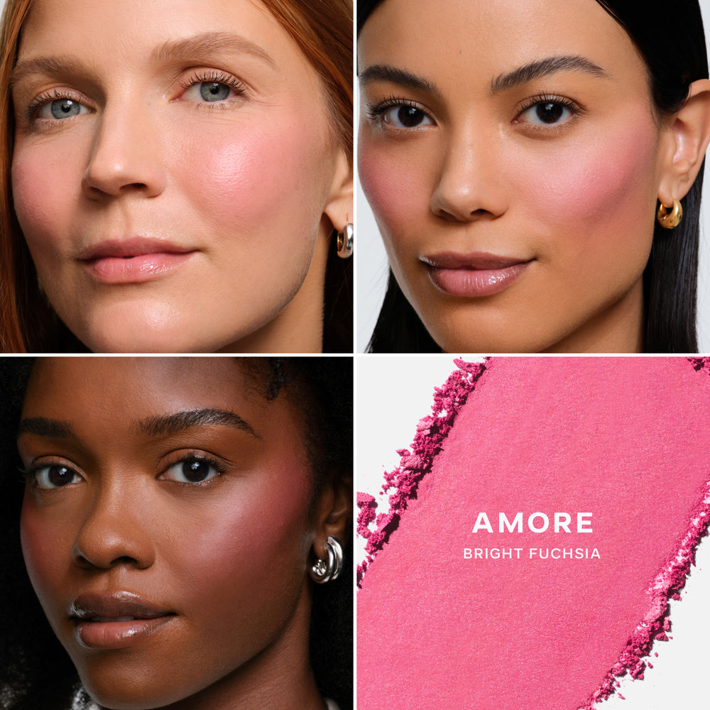 SAIE SUPERSUEDE™ BAKED POWDER BLUSH - AMORE
bright fuchsia