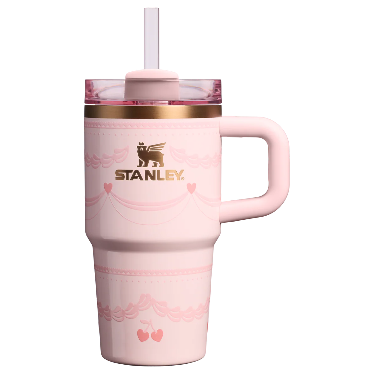 Stanley The Valentine's Day Quencher H2.0 FlowState™ Tumbler | 20 OZ in Pink Velvet Cake