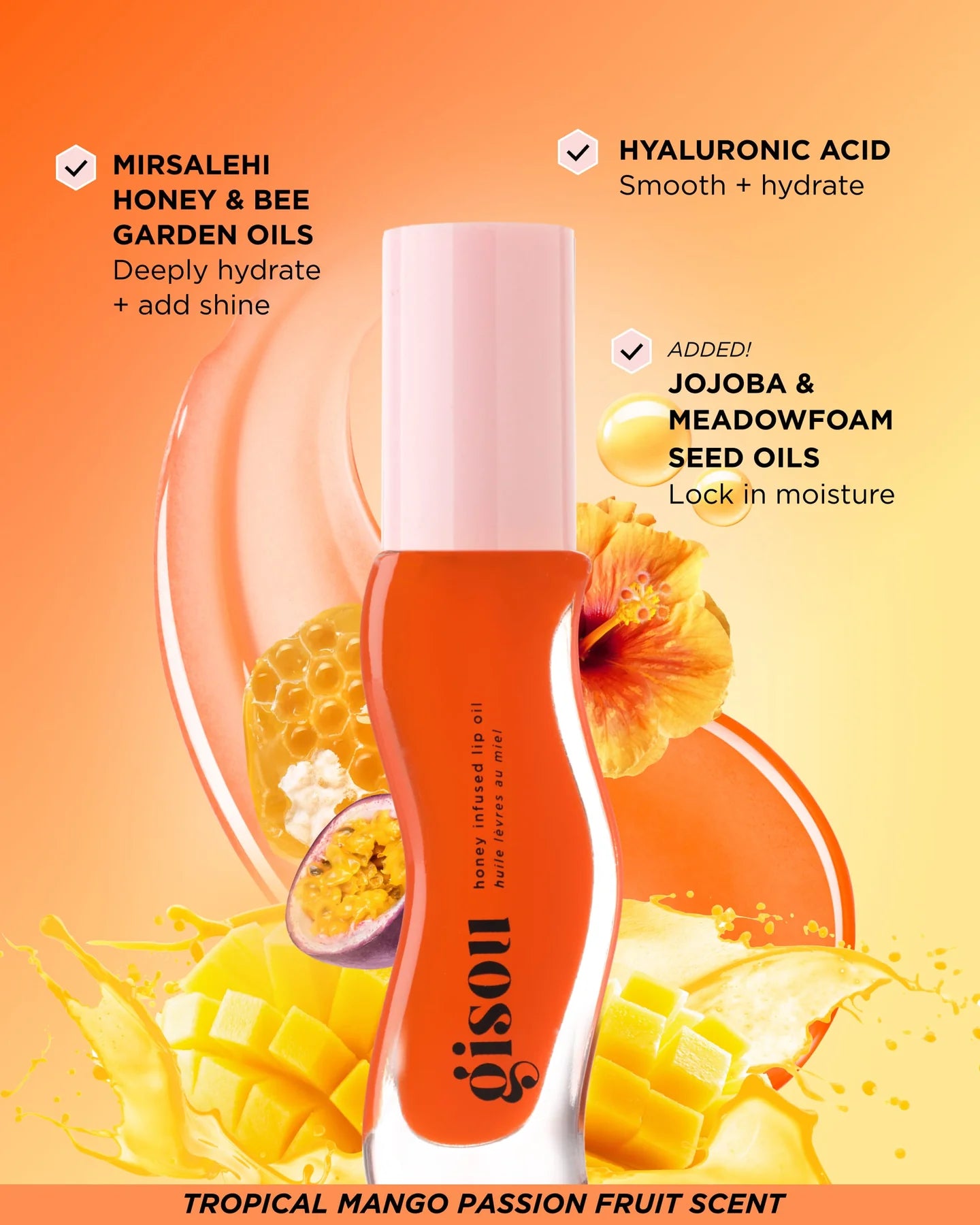 Gisou lip oil in Mango Passion Punch
