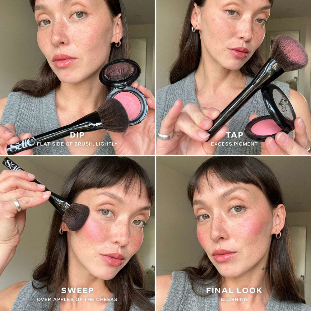 SAIE SUPERSUEDE™ BAKED POWDER BLUSH - AMORE
bright fuchsia