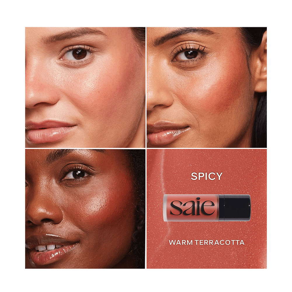 SAIE DEW BLUSH
BLENDABLE LIQUID CHEEK FLUSH