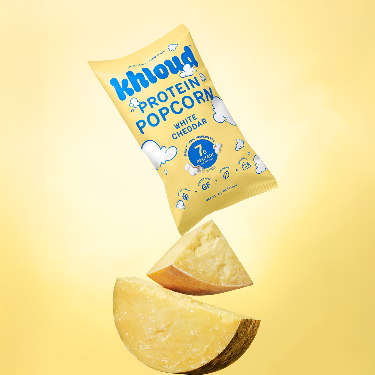 KHLOUD FOOD WHITE CHEDDAR
PROTEIN POPCORN